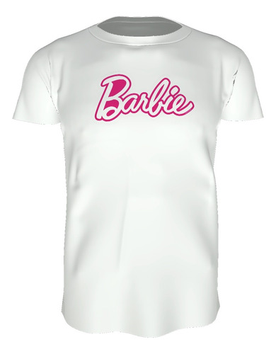 Playera Blanca Mujer / Dama - Diseño Barbie Rosa - C/envío