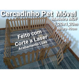 Cercadinho Pet Pequenos E Cas Desmontável Em Madeira Mdf3mm