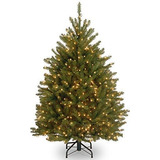 Nacional Arbol Dunhill 4 Pies Abeto  Arbol Con 200 Luces Cla