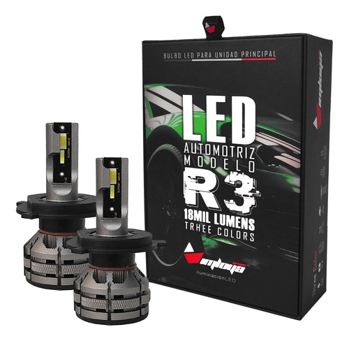 Imloya Kit De Focos Led Modelo R3 Tricolor 18mil Lumen 12-24