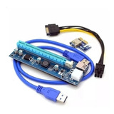 Cabo Riser Usb 3.0 Pci-e 1x Para 16x 60cm 4 Capacitores-eth