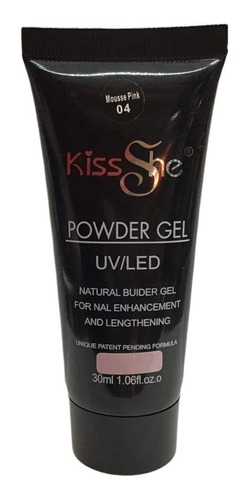 Polygel Kiss She - Powder Gel 30ml Uv Led Mousse Pink 04