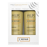 Kit Felps Shampoo + Cond 2x250ml Cabelos Danificados Xrepair