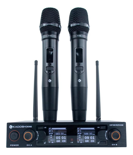 Microfone Sem Fio Duplo Kadosh K502m