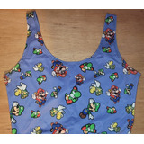 Vestido Remera Mario Bros Gamer 
