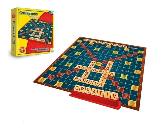 Juego De Mesa Crucigrama Para Niños Adultos Familia Palabras