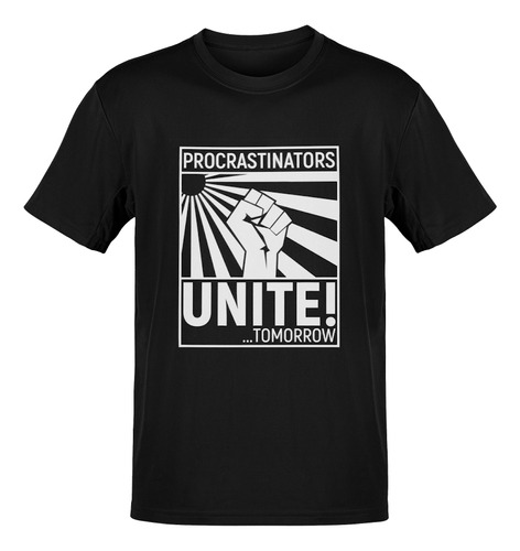 Camiseta Procrastinators Unite Tomorrow Gothic Grunge Punk