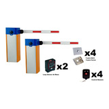 Kit 2 Barreras Vehiculares De Pluma De 4.5 Mts 3seg 