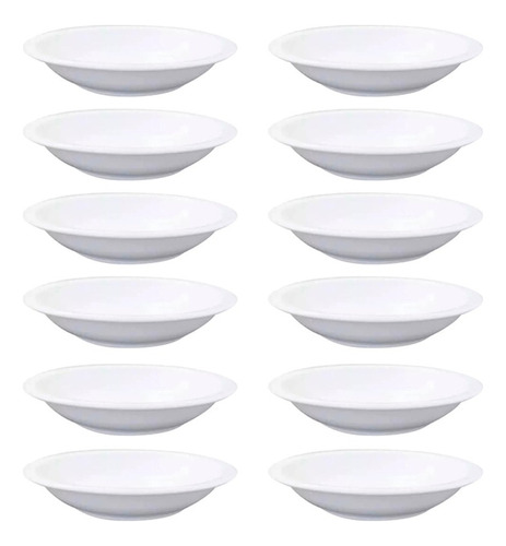 12 Platos Olmos Verona 23 Cm Hondo Porcelana Gastronomicos