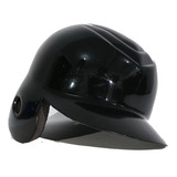 Casco Beisbol Softbol Bs3r Negro Ranurado Adulto Zurdo