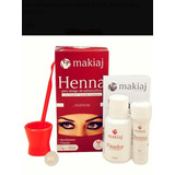 Henna Sobrancelha Makiaj 1.5g E 10ml Fixador - Marrom