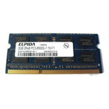 Memoria Notebook 2gb Ddr3 Pc3-8500s Elpida Ebj21ue8bbs0-ae-f