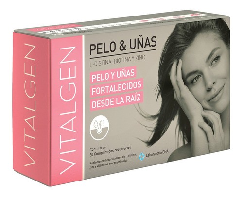 Vitalgen Pelo & Uñas L-cistina Biotina Zinc X 30 Comp