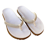 Sandalia Papete Strass Rasteira Birken Havaiana Feminina