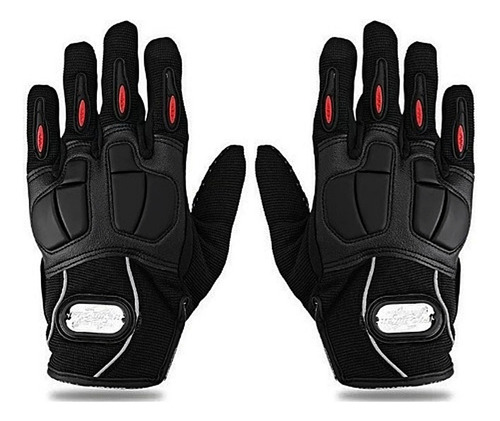 Guantes Probiker Racing Cuero Con Protecciones Antares Motos Color Negro Talle S