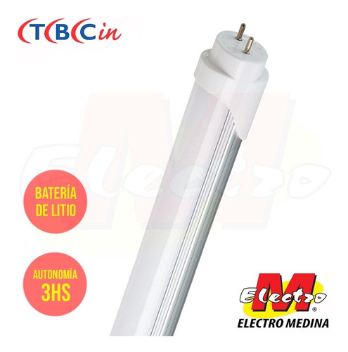 Tubo Led Autonomo 10w Luz Emergencia X5 Tbcin Electro Medina