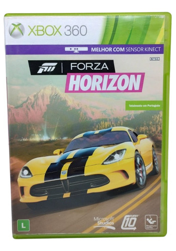 Forza Horizon 1 Xbox 360 Original Em Mídia Física Dub Pt Br 