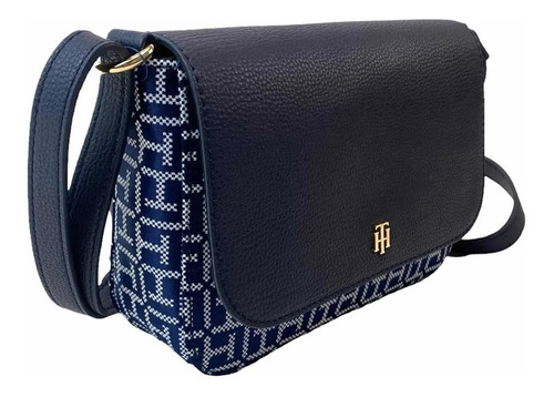 Bolsa Bandolera Tommy Hilfiger Mujer 69j5570280 Azul Originl Color De La Correa De Hombro Azul Marino