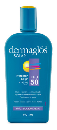 Protector Solar Dermaglos Emulsion Fps50 Piel Sensible 250ml