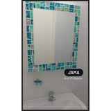 Espejo Para Baño Con Venecitas Artesanales Medida 70x90 Cm
