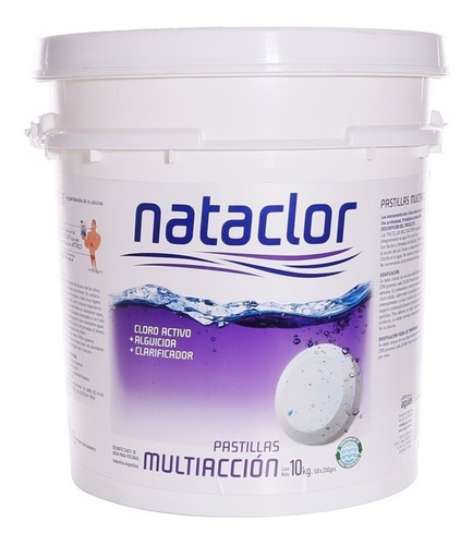 Cloro En Pastillas Multiacción X 10kg Nataclor + Cuotas!!!