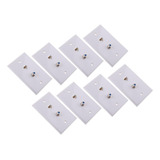 8x Coaxial F Conector Ethernet Placa De Pared Toma De