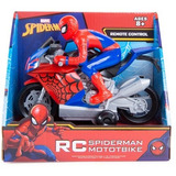 Spiderman Hombre Araña Motocicleta Control Remoto Marvel