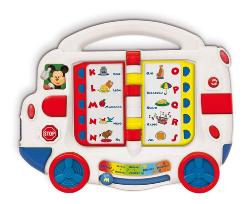 Autobus Educativo Mickey Con Sonido Interactivo Ditoys 1004