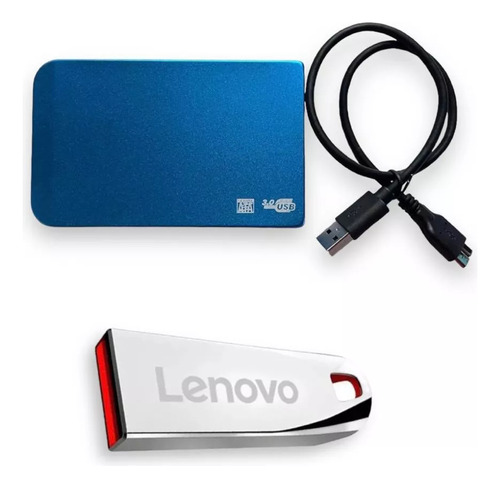 Kit De Un Usb 2tb Y Un Disco Duro Externo Portatil 1tb