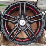 Llantas 16 Tvw 4x100 Vw Chevrolet Fiat Renault Mate Aro Rojo