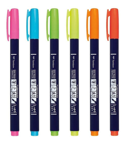 Plumones Tombow Fudenosuke Para Lettering Pequeño Caligrafía