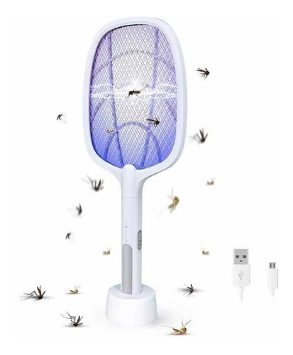 Raqueta Eléctrica Mata Mosquitos Moscas Bichos Voladores Usb