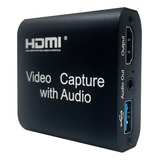 Capturadora Video Usb Hdmi 4k Belsic Cap3050 C/ Loop Y Audio