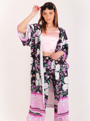 Kimono Saco Largo Mujer Estampado Varios Modelos A La Moda