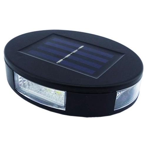 Aplique Solar Led Mini De 8 Led Para Pared Redondo. 2colores