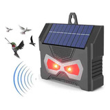 Sensor De Movimiento Solar Ultrasónico Repelente De Pájaros