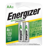 Pilas Baterias Recargables Energizer Aa X 2, 700 Mah