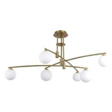 Plafon De Sobrepor Calder Dourado E Branco - Dw004 -bella 110v/220v