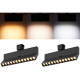 Vanoopee Cabezales De Riel Led Regulables De 3 Colores Cabez