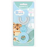 Escova De Dente Infantil Formato De U 360º Fun Baby Azul - P