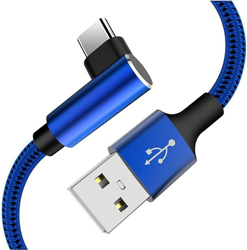 Cable Usb Tipo C De Angulo Recto Extralargo Paquete De 2 Uni