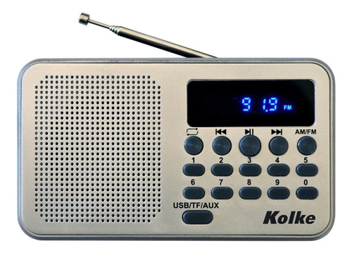 Radio Digital Portatil Am Fm Recargable Usb Sd Con Display