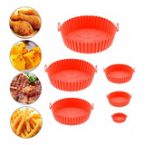 Kit 6 Kit 6 Formas De Silicone Fritadeira Elétrica Airfryer