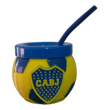 Mate Boca Pelota Escudo Impresión 3d