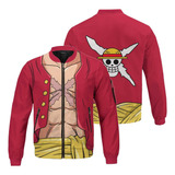 Chamarra Bomber Inspirada En Monkey D Luffy De One Piece