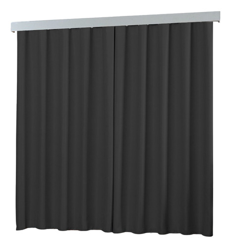 Cortina Blackout Tecido 2,80x 1,80 Corta Luz Trilho Comum