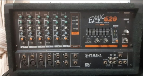 Mesa Mixer Yamaha Amplificada  Emx 620 Mesa De Som. Console 