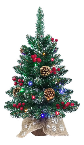 Pequeño Árbol De Navidad Preiluminado De 24 Pulgadas Para.