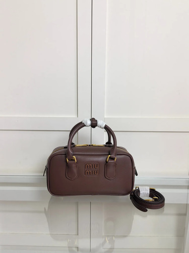 Bolsas Miumiu Arcadie Bolso De Mano Diagonal Trabajo Bordó