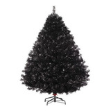 Arbol De Navidad Negro Frondoso Modelo Sierra 190 Cm